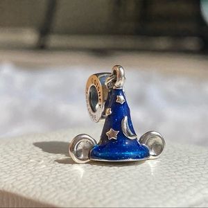 NEW Original Disney Parks Pandora - Mickey Sorcerer Hat Dangle Charm